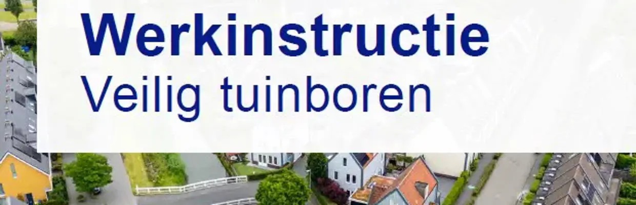 Cover Werkinstructie Veilig Tuinboren
