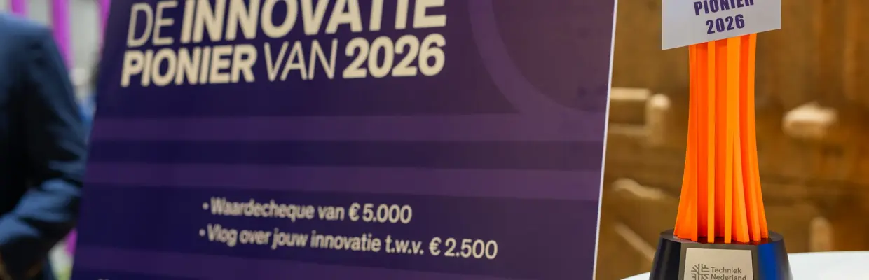 Innovatie Pionier 2026 Cheque En Bokaal