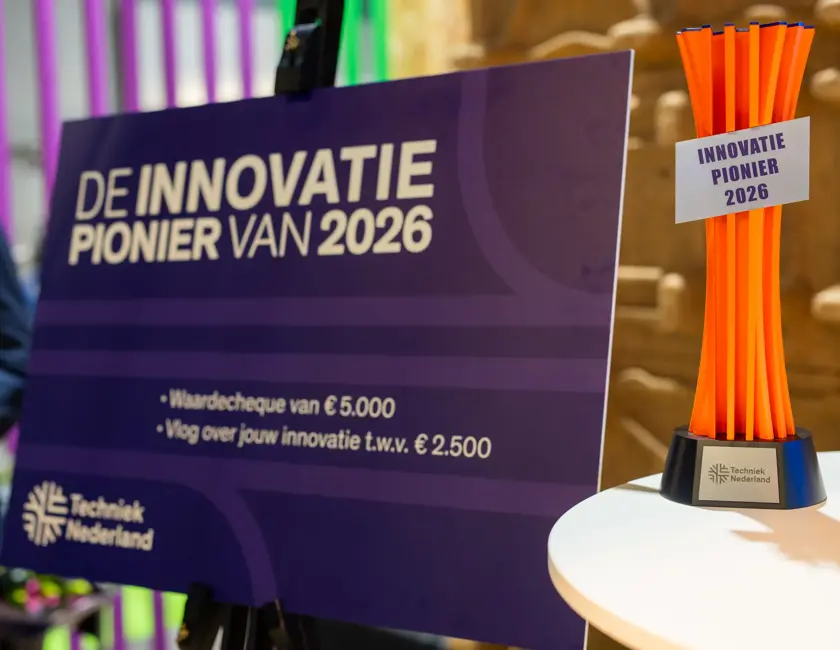 Innovatie Pionier 2026 Cheque En Bokaal