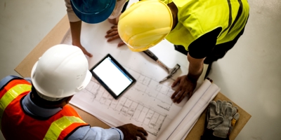 Samenwerken tablet bouw