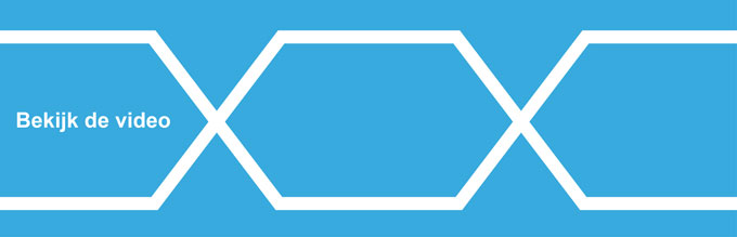 Poster bekijk de video blauw