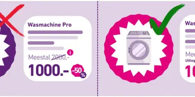 Prijsweergave Wasmachine ACM